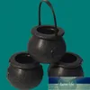 20 Pack Plastic Black Witch Candy Bowls Cauldrons Candy Kettles Witch Skeleton Cauldron Holder Factory expert design Quality9170924