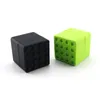 Pots cubes en silicone de 60 ml, récipient carré de cire lego dab, récipients de cire de silicium pour herbes sèches, pot d'huile