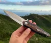 Ny LC29N Flipper Folding Kniv D2 Satin Drop Point Blad CNC G10 Hantera kullager Fast Open Knives