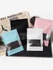 100pcs / Lot Mylar Foil Zip Lock Bag avec fenêtre Gift Snack Clothing Packaging Bag Pochettes de rangement refermables avec Tear Notch 211014