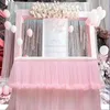 Tabel Rok Party Huwelijk Dessert Tutu Tule Decor Verjaardag Baby Douche Banket Desk Rokken Decoratie