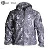 Hunting Jackets Hiking Shell Clothes Tactical Jacket Mens Suits Windbreaker Flight Pilot Hood Military Fleece Field Pants Army ClothingHunti