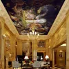 Wallpapers Angel City European Ceilings Mural Art Painting Living Room Bedroom Ceiling Backdrop Wallpaper