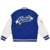 ストリートカレッジメンズレディースの毛皮の毛皮の星具ジャケット刺繍パッチワーク原宿野球のコートユニセックス