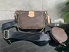 Bolsas de ombro de bolsas femininas bolsas de grife de moda bolsa de bolsa crossbody bolsas de bolsas de carteira de três peças JN8899