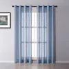 Japão sólido cortina de tule para sala de estar a cortina de tule de cozinha de quarto para janela cortina de voile sheer windows drepe porta 210913