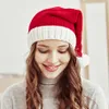 Schattige pompom kinderen meisje jongen rode beanie cap kerst ouder-kind hoed effen kleur warm gehaakte mom baby bonnet hoed voor kinderen