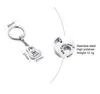 2pcs aço inoxidável keychain drive de segurança casal casal keyring homens marido namorado presente de aniversário da filha filho pai mãe vovô