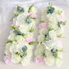 Konstgjord Peony Rose Hortensea Row Bröllop Bakgrund Fake Flower Wall Decoration DIY Kombination Bröllop Arch Arrangemang