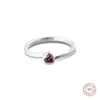 heart solitaire engagement ring