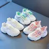 Children Green White Air Mesh Platform Sneakers For Big Teens Boys Breathable Casual Running Sports Shoes New 5 to 10 13 Years G1025