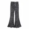 Sparkly Beaded Sequin Pants Suits Women 2 Two Piece Set Stylish Glitter Blazer Suit Jacket Wide Leg Trousers Work Stage Clothes Women's