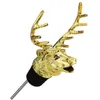 Big Deer Head Stoppers Bar Tools Server Red Wine Bottle Cork Stopper Vinhällare Aerator