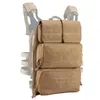 Sachen Säcke Taktische Zip-on Panel Pack Reißverschluss-auf Beutel Molle Plate Carrier Jagd Tasche für Paintball JPC 2 0 Vest287m