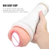 NXY Sex Masturbators 26cm y Lampe de poche Big Male Masturbator Pénis Jouets pour Hommes Gland Sucer Vagin Artificiel Vraie Chatte Érotique Machine Shop 220127