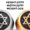 David Stainless Steel Mens의 유대교 Hexagram 스타 남성 소년 자전거 주얼리 보석 창의성 선물을위한 펑크 힙합 x07155051716