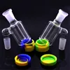 Nieuwste ontwerpglas terugwinnen van catcher adapter 14 mm 18 mm mannelijk vrouwelijk met kleurrijke siliconen opbergdoos voor glazen waterpijpen
