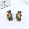 Stud Viennois Women Irregular Earrings Rhinestone Crystal Vintage Retro Style Gun/Gold/Rose Gold Earring With For