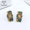 Stud Viennois kvinnor oregelbundna örhängen Rhinestone Crystal Vintage Retro Style Gun/Gold/Rose Gold Earring With For