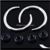 Ohrstecker Drop Lieferung 2021 Großhandel Stud Hoop Septum Clicker Ring Nasenclip Ringe Körper Piercing Schmuck Lzmke