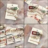 & Jewelry Jewelryins Girl Hairpins Three-Piece Suit Clips Bangs Crystal Women Barrettes Clip Hairpin Korean Hair Aessories Drop Delivery 202