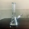 QBsomk vattenpipor bägare med isfångare Tjocklek Bas Vattenpipor för rökning Downstem Simple Glass Bongs