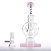 Royal Glass Bongs Wate pipe Hookahs 6 Inches Female 14.5mm recycle Egg Rig With Quartz Banger