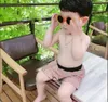 Dziewczyny dla dzieci jeden kawałki bikini pływanie stroje kąpielowe letnie projektanci Dziewczyna Plaid Beach Swimming Baby Boy Shorts Ubrania 2372462