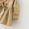 Veste bébé casaco infantil fille manteau printemps jas trench double poitrine de vent pour enfants pour les enfants pour 1-4t 211011