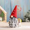 Nordic Style Christmas Rudolph Trees Decoration without Face Xmas Tree Hanging Pendant Doll with Hangers Window Decoration