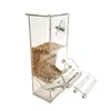 Acrylic Parrot Feeding Case Automatical Bird Feeder Box Parrot Cage Accessory