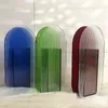 Acrylic Flower Vase Colorful Modern Contemporary Design Floral Container Decoration for Home Office SDF-SHIP 211103