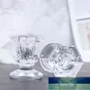 1pcs glas ljushållare bröllop ljusstake bra transparent kristallglas stearinljus matsal hem dekoration fabrik pris expert design kvalitet senaste stil