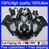 Fairings för SUZUKI SRAD GSXR 750 600 CC GSX-R750 600CC 750cc 96-00 Glansigt svart karosseri 16no.10 GSX-R600 GSXR600 96 97 98 99 00 GSXR750 1996 1997 1998 1999 2000 Bodys Kit