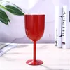 Newcoloured champagne glas 10oz vin tumbler rostfritt stål bägare dubbelväggad vakuumisolerad obrännbar kopp drinkware rrb12440