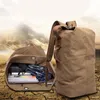 屋外バッグ14インチメンスポーツファッションシンプルなキャンバス多機能大容量マウンテンハイキングキャンプバックパックハンドバッグ