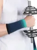 Knieschützer Ellenbogen 1 Stück Baumwollstrickschweißband Sport Handgelenk Tennisband Arm Schweiß absorbieren Ärmelarmschienen Wrap