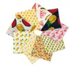 Vêtements pour chiens Bandanas Hawaii Fruit Dogs Bandana Triangle Doux Chiot Accessoires pour Petits Moyens Grands Chiens Chats Lavable Pet Dogg Écharpe comme Cadeau de Fête d'anniversaire A20