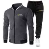 Costume de sport décontracté pour hommes, costume 2 pièces, veste et pantalon de sport, Streetwear Harajuku, ensembles pour hommes, survêtement pour hommes, G1217, automne et hiver