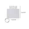 Сублимационный брелок для ювелирных изделий LOVE GRAD DAD MOM Senior Key Chain Creative DIY Gift Blank Mother039s Day Gifts Party Favor3572602