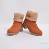 Snow Boots Winter Women Shoes New Outdoor Keep Warm Fur Boots Thick Heel with Round Head Short Boot Fashion Wool Mid Heel Shoes