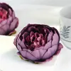 10 CM Rose tête artificielle soie décorative pivoine têtes de fleurs pour bricolage mariage mur arc maison fête décorative haute qualité fleurs