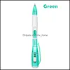 Ballpoint Pens Writing Supplies Office & School Business Industrial Mtifunction Pen Led Novelty Illuminated Stationery Ball-Pen With Light C