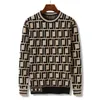 럭셔리 남성용 스웨터 그라데이션 자카드 문자 파리 패션 최고 품질의 T 셔츠 거리 긴 소매 21SS 디자이너 스웨터