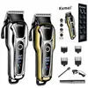 Tondeuse à cheveux professionnelle originale à 2 vitesses pour hommes, kemei clipper pro, machine de découpe électrique 220106