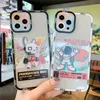 For iPhone 13 Pro Max Cases Cover 12 12Pro 12mini SE2020 11 11Pro Mini X XS XR 6 6S 7 8 Plus Phone Case Silicone Protect Transparent Painted Cartoon Precise Hole Position