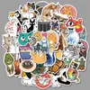 Cartoon graffiti stickers 50 pieces of purple small fresh suitcase water cup skateboard refrigerator waterproof sticker can be customized