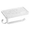 Support sculpté antique pour votre téléphone mobile Salle de bain Porte-serviettes Porte-papier hygiénique Boîtes à mouchoirs 210720