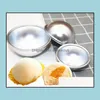 Bakning Mods Bakeware Kök, Matsal Bar Hem Garden av eller EMS 1000 st Durable 3D Aluminium Alloy Sphere Bom Bomb Cake Mold Pan Tin Pastr