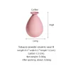 Японский стиль ваза украшения дома Nordic Morandi цвет керамики сплошной цвет ваза гостиная спальня столешница вазы подарки 210409